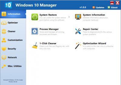 Yamicsoft Windows 10 Manager破解版图片1