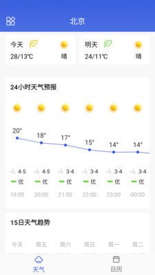 湛蓝天气日历手机版截图2